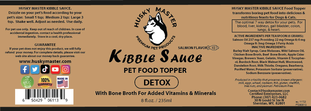 DETOX Kibble Sauce