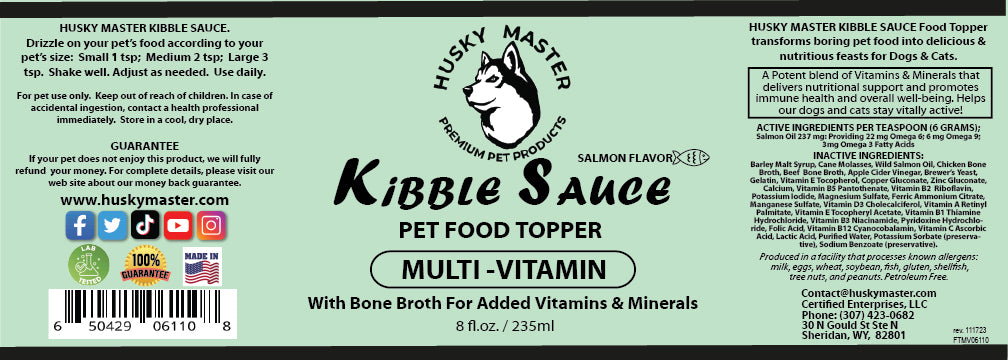 MULTI-VITAMIN Kibble Sauce