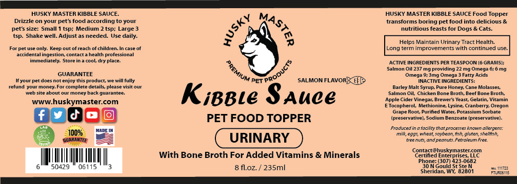 URINARY Kibble Sauce